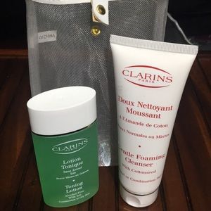 Clarins Toning Lotion AND Gentle Foaming Cleanser